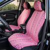 2 Pezzi Coprisedile Auto Vento Nazionale Motivo a Strisce Copertura Protettiva Avvolgente per Sedile Auto Accessori Interni Auto