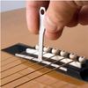 Guitar Neck Notched Straight Edge Builder, 9Pcs Set With Under String Radius Gauge, Stainless Steel, Improve Playability