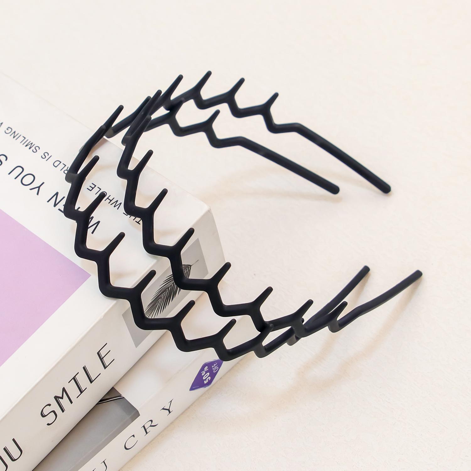 

2/6 шт. Матовые ободки для девочек, Женские пластиковые обручи для волос с зубчиками, Тонкий нескользящий ободок, Детские повязки для волос, Аксессуары для волос