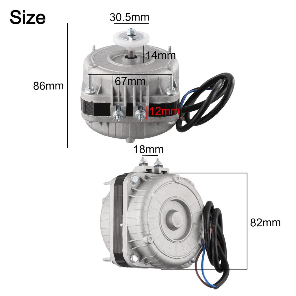 Condensing Fan Motor 30W 1320 (rpm) 30w/4w 82x82x88mm Cooling Fan IP42 Major Appliances Fan Motor Refrigerator
