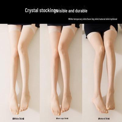 Women's Summer Anti-Snag Invisible Mid-Calf To Over-Knee Crystal Stockings