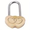 Padlock Love Lock Engraved Double Heart Valentines Anniversary Day Gifts Couple Christmas Gift