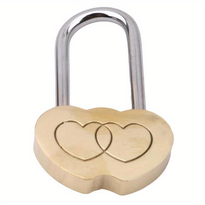 Padlock Love Lock Engraved Double Heart Valentines Anniversary Day Gifts Couple Christmas Gift
