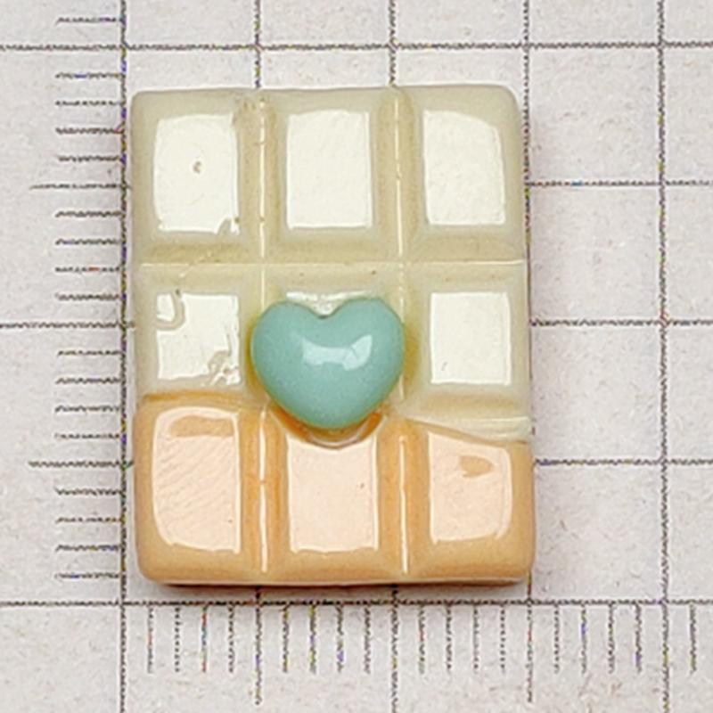 30 Pcs New Cute Cartoon Colorful Heart Shaped Chocolate Resin Scrapbook Diy Jewellery Hairpin Decorate Accessories Craft A109