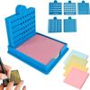 5IN1 Sticky Note Holder Set Multi Purpose Notepad Dispenser Creative Sticky Note Stencil  Office