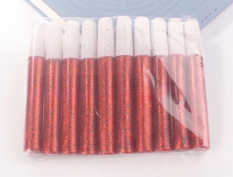 10pcs 10ml Handmade Decorative Graffiti Gold Powder Pigment Children's Painting DIY Colorful Gold Scallion Gel Pen