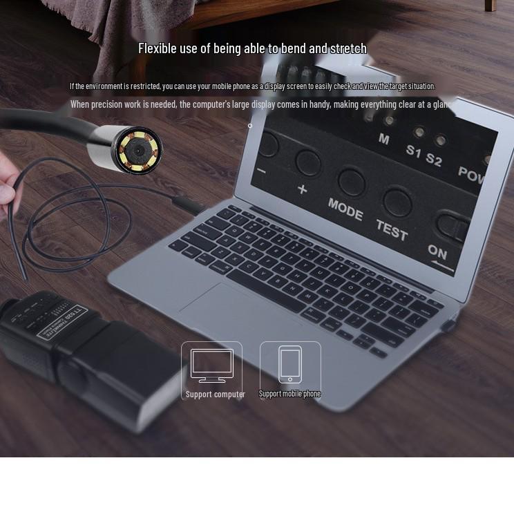 8mm 200W HD Type-C Android Endoscope for Automotive, Dental, and Air Conditioning Ducts