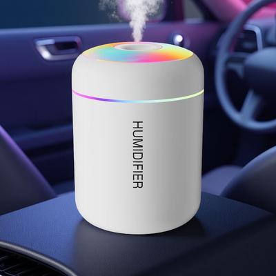 Humidificador de Aire USB Eléctrico Difusor de Aroma Fragancia Purificador de Aceites Esenciales Mini Humidificador Silencioso Para Coche Hogar Dormitorio