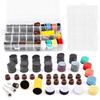 268 PCS 1 Inch Wet Dry Sanding Discs and Drums, 60 to 10000 Grit Wet Dry Sandpaper Micro Sand Paper with 1/8" Shank Backing Pad, fit