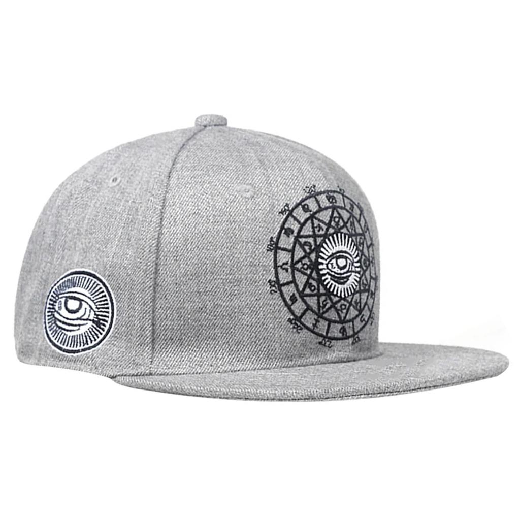 1Piece Unisex Big Eyes Embroidery Hip Hop Urban Street Style Hat Outdoor Adjustable Sunscreen Leisure Hat Spring Autumn Travel Tourism Vacation