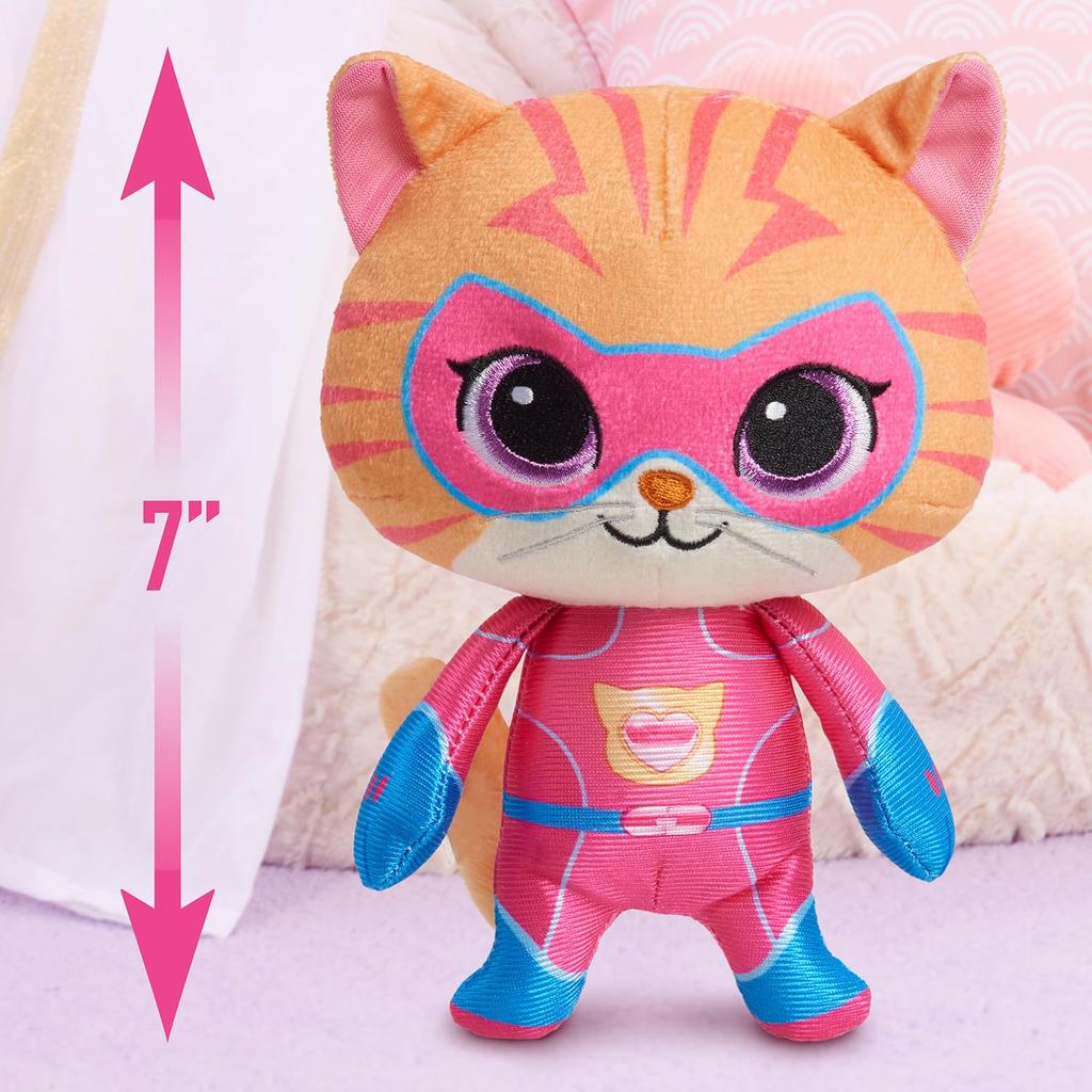 Just Play Disney Junior SuperKitties Small Plush Stuffed Kids Toys for Ages 2 Up 7-inch Animal, Ginny, Kitten,