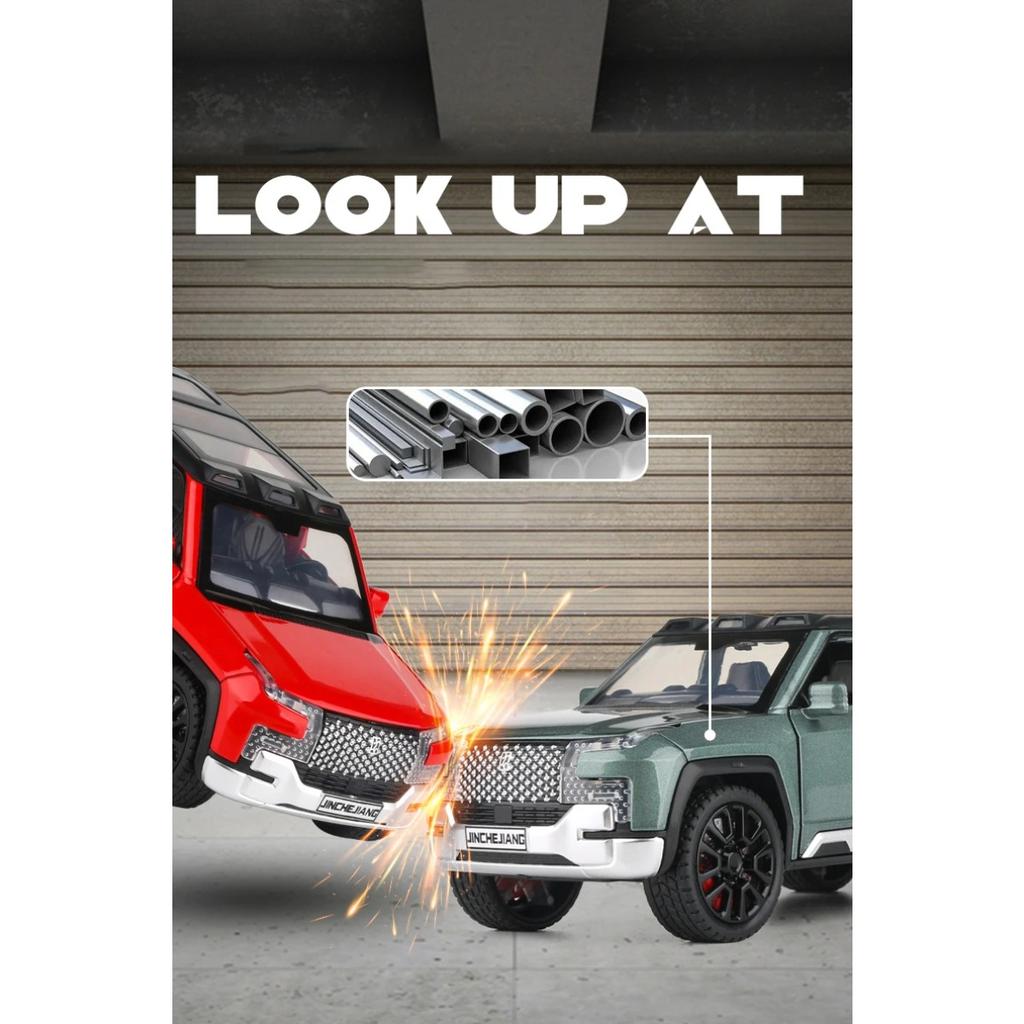 1/32 BYD Look UPAT U8 SUV Alloy Die Cast Toy Car Model Sound and Light Pull Back Children's Toy Collectibles Birthday Gift