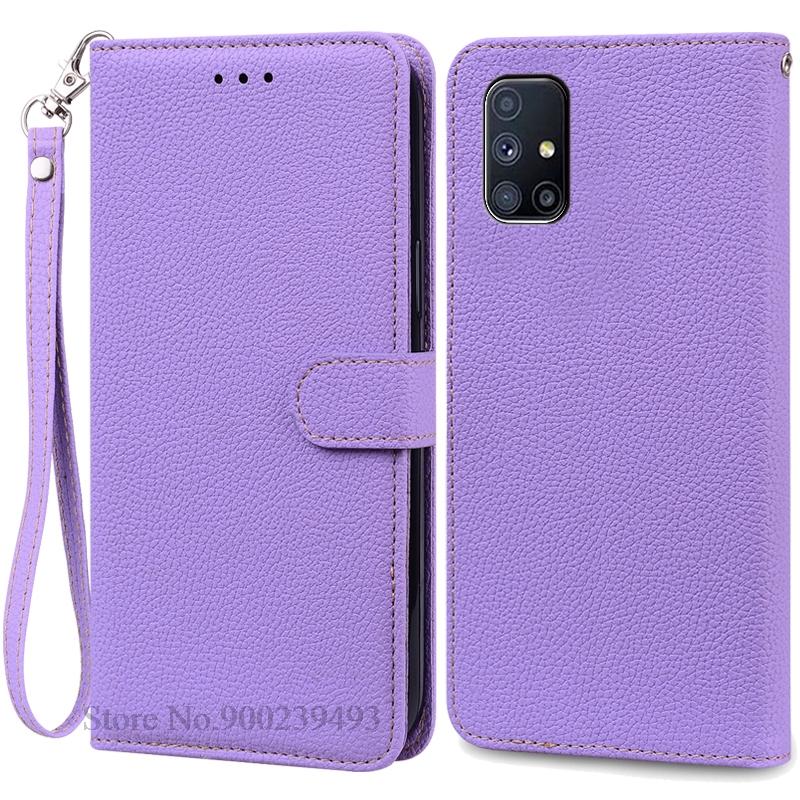 For Samsung M51 Case Soft Silicone Wallet Leather Flip Case For Samsung Galaxy M51 Case M 51 Stand Book Cover Coque Fundas