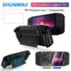 For Lenovo Legion GO TPU Protective Case Handheld Game Console Protective Cover Shockproof with Kickstand 2pcs Temperd Glass