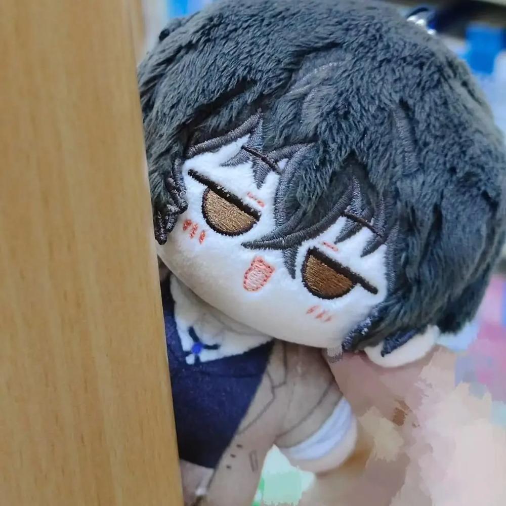 10cm Bungo Stray Dogs Osamu Dazai Plush Doll Soft Fluffy Anime Cotton Anime Cute Plushie for Fans Backpack Charm Birthday Gift