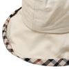 Daks Ivory Check Cotton Linen Blend Bucket Hat Dbhe5e123i2