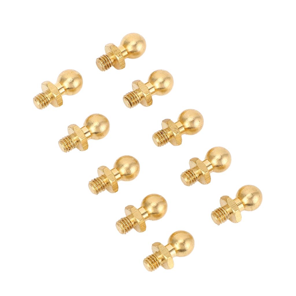 10 Pcs M3 Ball Head Screw Brass Fixing Spherical Screws for 1/10 1/24 1/18 Model Car