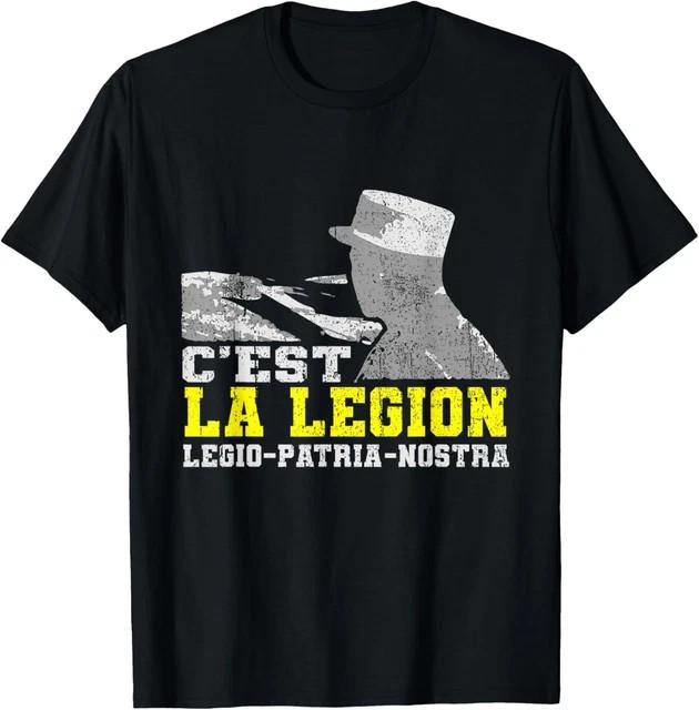 Mens French Military Army Etrangere Troop Saying Design T-Shirt Size L & XL T-Shirt