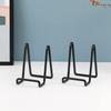 Metal Plate Stands Holder Plate Display Stand Picture Easel Display Pictures Frame Photo Decorative Plate Dish Tabletop Arts