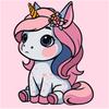 Qbee  Zestaw Do Malowania Sztuka  Princess Unicorn 5 Elementów