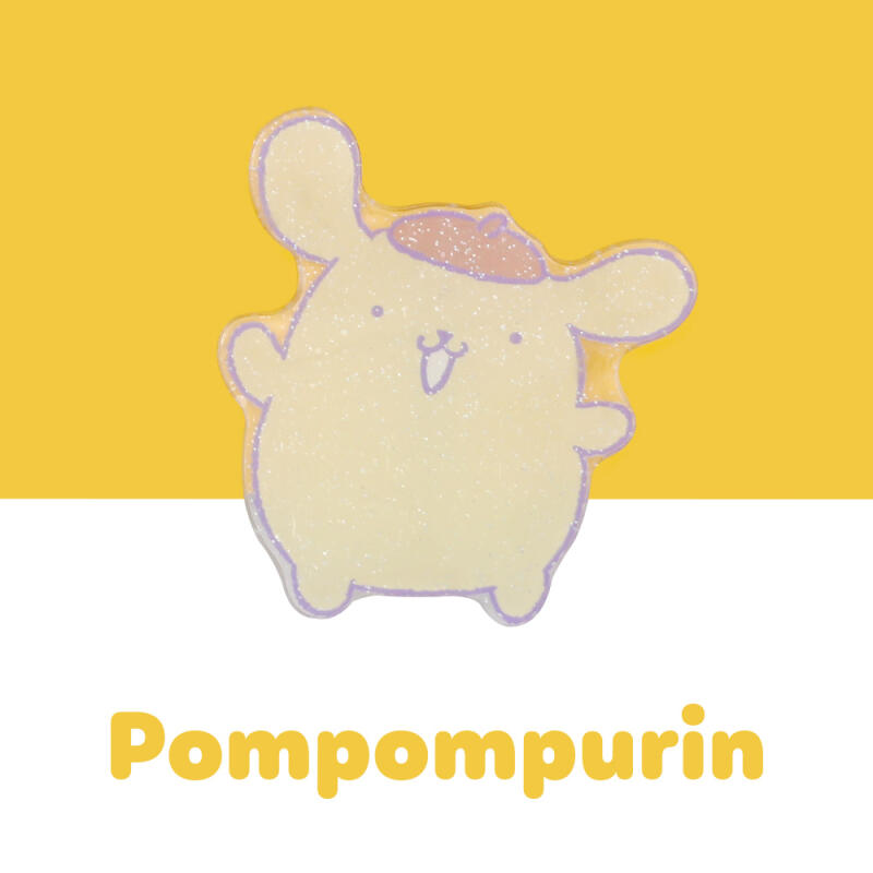 Заколка для волос Pompompurin с фиолетовыми волосами Pompompurin