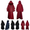 Medieval Cloak Hooded Robe Wizard Cosplay Costume For Adults With Long Sleeve Design For Halloween Role Play