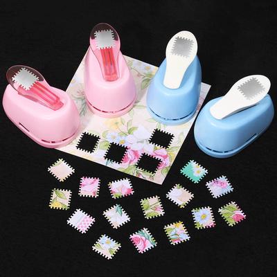 Stamp Shaped Craft Lever Punch Circle Cutter Handmade Paper Hole Punch for Crafting Scrapbooking DIY Card Making