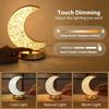 USB Rechargeable Crystal Night Light Dimmable Desk Light New Beside Lamp