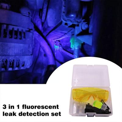 UV Dye Leak Test Detector Fluorescent Leak Detection Tool For Car Repair R134a Refrigerant Gas A/C Auto Air Conditioning Repair