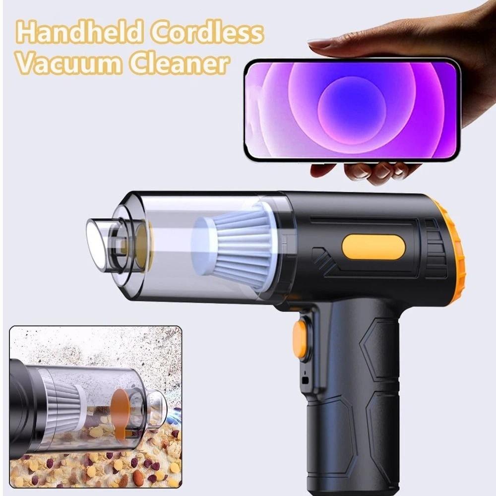 Powerful Suction Wireless Vacuum Cleaner Wet & Dry Portable Vacuum Cleaner  Car Use