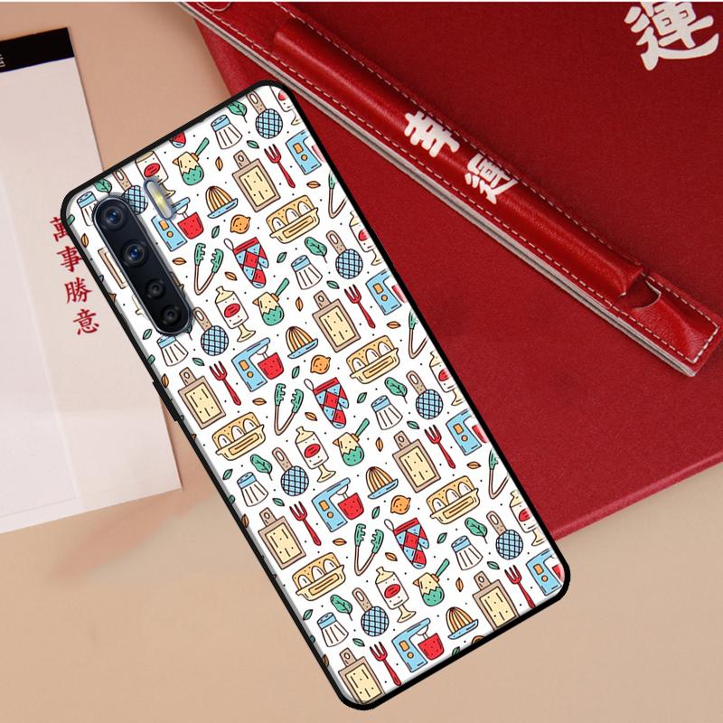 Cooking Chef Knives Case For Oppo A94 A18 A74 A57 A17 A77 A38 A58 A78 A98 A54 A80 A60 A40 A96 A76 A16 A15 A5 Pro