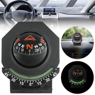 Auto Kompass Kugelform Variable Navigation Armaturenbrett Auto Kompass Richtungsweiser für Outdoor Auto Boot Radfahren Wandern