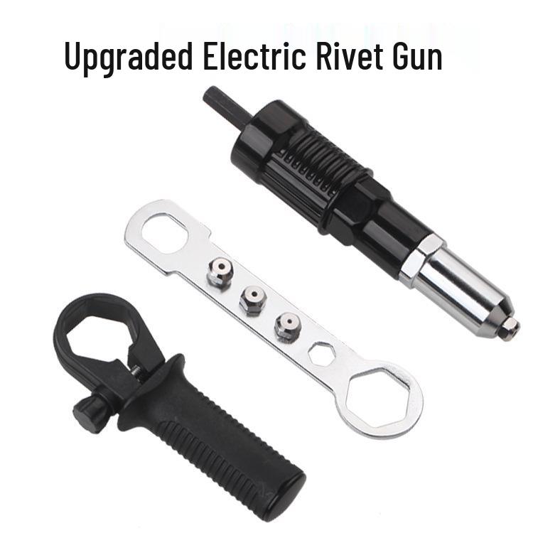 Cordless Electric Rivet Nut Gun & Drill Adapter Kit