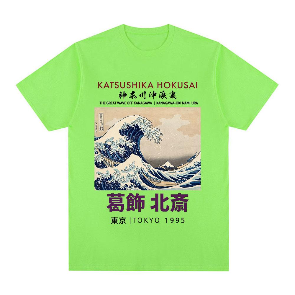 Great Wave Ukiyoe Japanese Style TShirts Fashion Casual 100 Cotton TShirt Unisexs Unisex Gothic Oversized Short Sleeve T Shirts