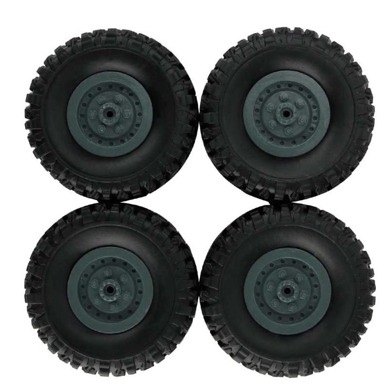 4pcs Track Wheels Spare Parts for 1/16 WPL B14 C24 FY001 FY002 FY003 Military Truck RC Car