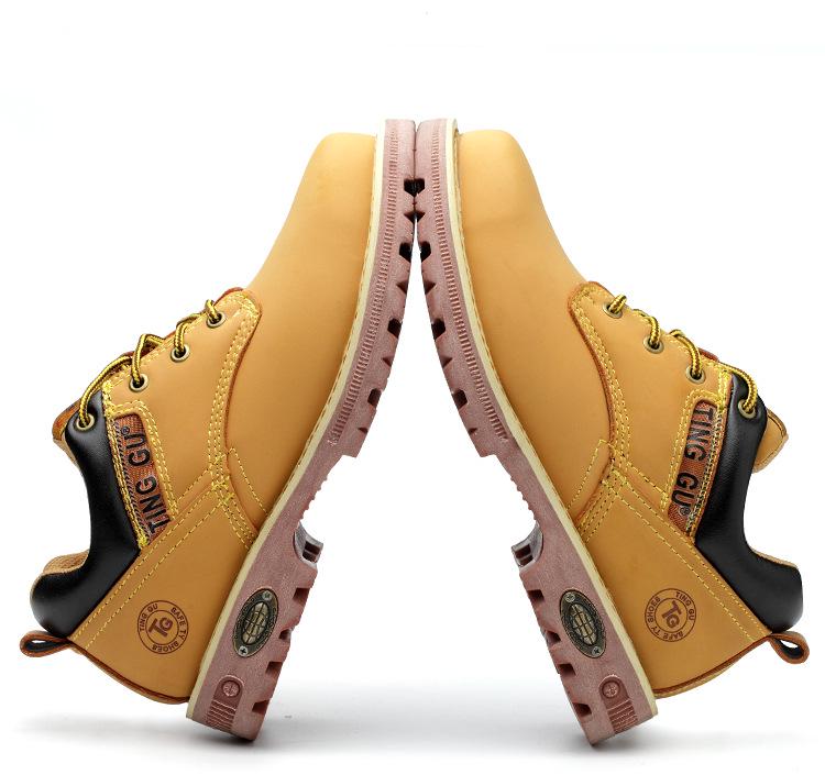 Steel Toe Cap Safety Shoes: Men’s Anti-Smash, Anti-Puncture, Slip-Resistant, Wear-Resistant, Year-Round Protection.