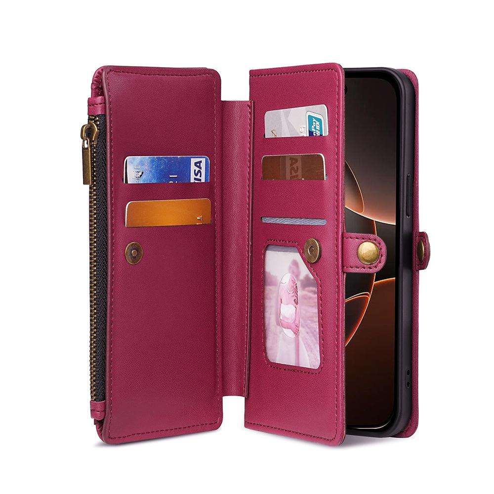 Samsung S26/S24 Plus Wallet Leather Phone Case & S8 Flip Leather Shell