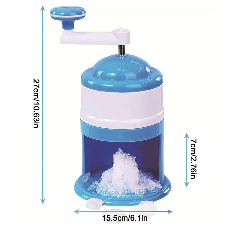 Portable Hand Crank Snow Cone Machine Manual Shaved Ice Maker Perfect For Summer Parties And Slushy Making Kitchen Tools
