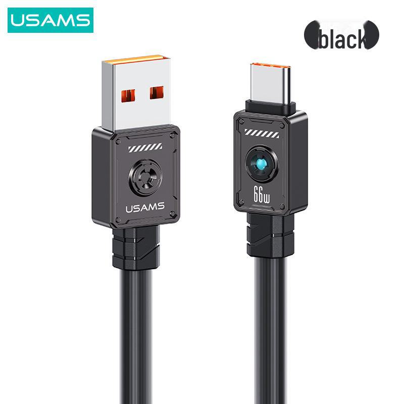 USAMS PD100W Super Fast Charging Type-C Cable for Apple 15 & Huawei