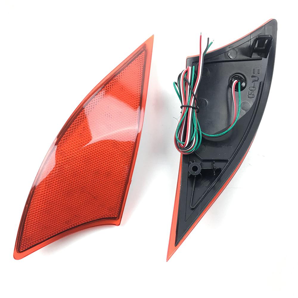 2x Rear LED Bumper Reflector Red lens Tail Brake Light lamp Red for Lexus IS 250 350 XE30 2014 2015