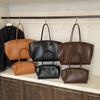 Luxury Women's Large Tote Bag Genuine Leather Shoulder Bags 2026 Female Retro Handbags High Quality Ladies Messenger Bag Black