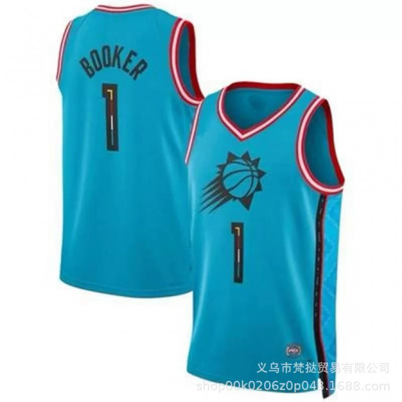 Phoenix Suns NBA Basketball Jersey Durant 35 Booker 1 Paul 3 Season Cotton V-Neck Sleeveless Sportswear