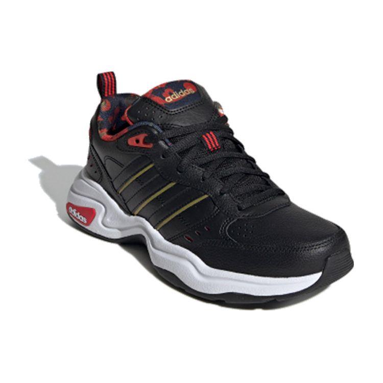 Adidas Neo Strutter Cny Classic Versatile Non-Slip Lightweight Low-Top Lifestyle Casual Shoes Women Sneaker Black Red FW9237