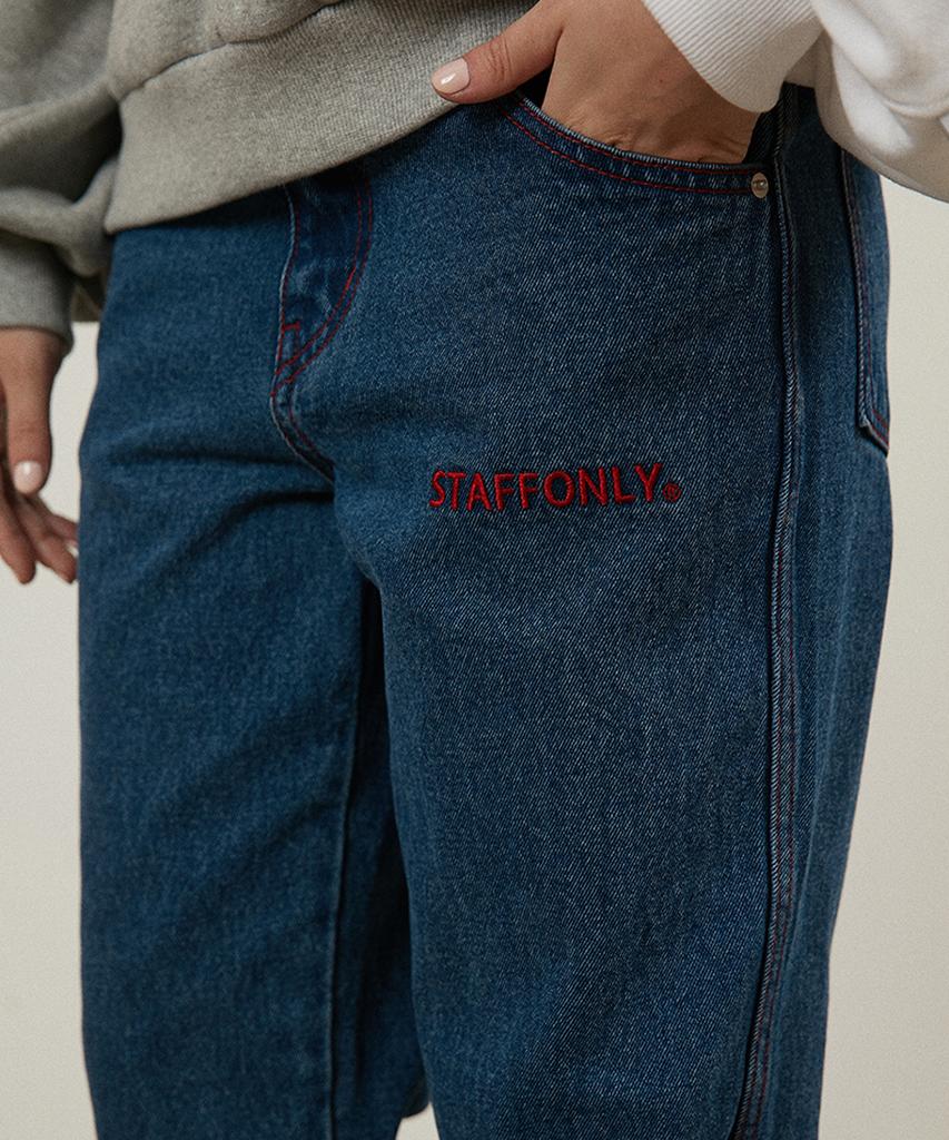 STAFFONLY Climber Denim Pants(Blue)