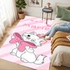 Custom Name Pink Bow Cat Living Room Non-Slip Area Rug Soft Carpet for Bedroom Kids Playroom Sofa Office Home Decor Doormat