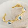 Retro Light Luxury Devil's Eye Bracelet with Adjustable Opening Fashion Jewelry for Women
