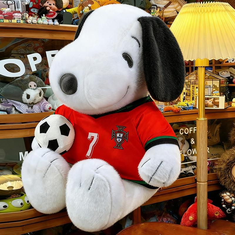 Snoopy Football Plush Toy Cartoon Sitting Stuffed Animal For Kids And Collectors 23cm красный