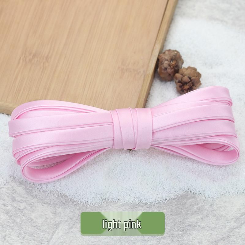 Hengmeihe 0.85cm Satin Cheongsam Hemming Strip: Solid Color, Imitation Silk, Non-Iron Accessories for Women