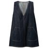 SanCai 2026 Summer Denim Sleeveless A-Line Vest Dress
