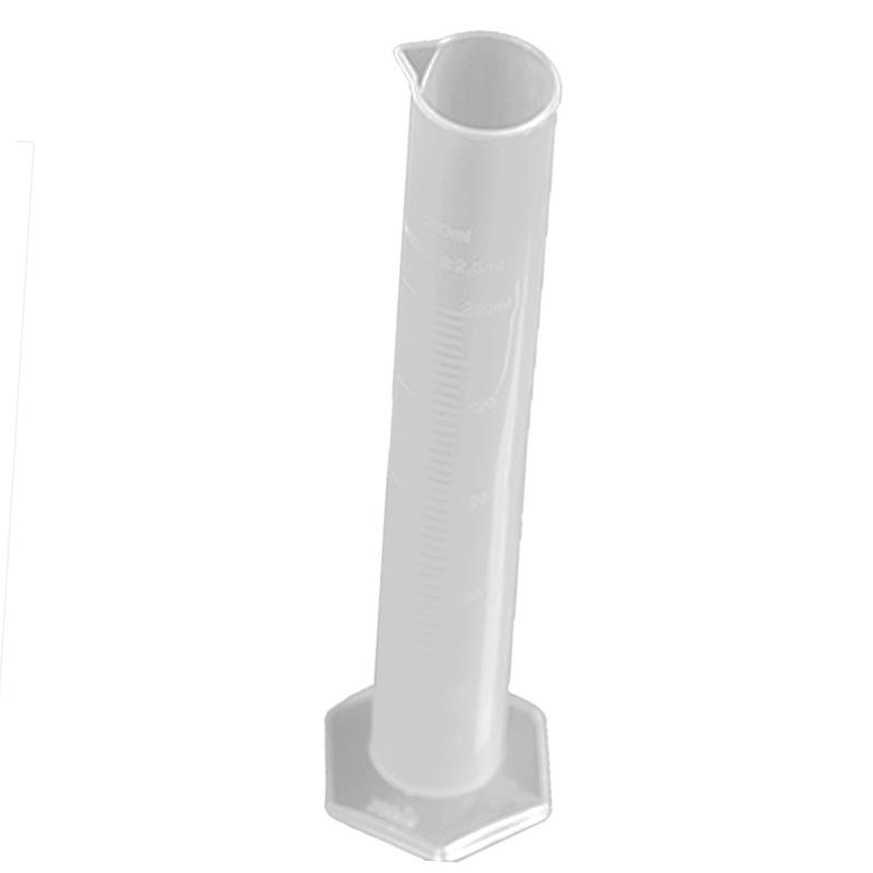 Measuring Cylinder Straight Plastic 250ml Large Capacity Clear Scale Tool for Experiment 250ml